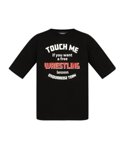 Dsquared2 Open-necked Black Shirt