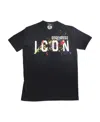 Dsquared2 Open-necked Black Shirt In Black