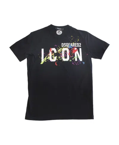 Dsquared2 Open-necked Black Shirt