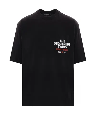 Dsquared2 Open-necked Black Shirt