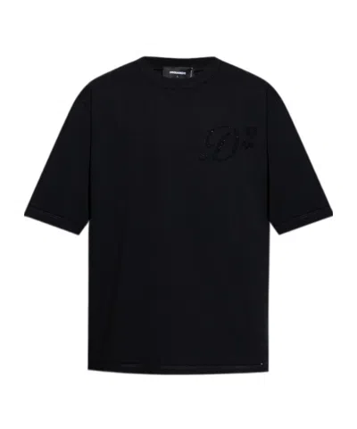 Dsquared2 Open-necked Black Shirt