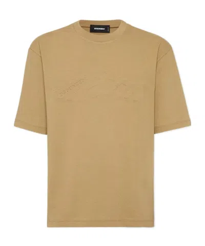 Dsquared2 Open-necked Black Shirt In Nude