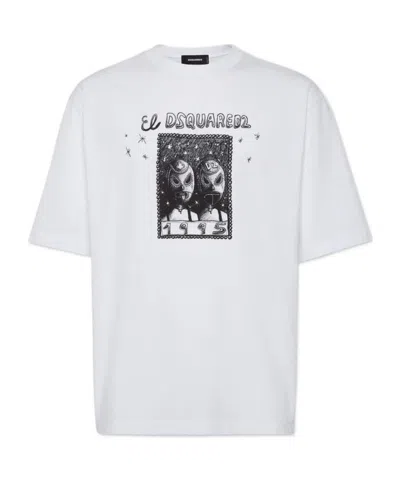 DSQUARED2 DSQUARED2 WASH LOOSE FIT CARTOON T-SHIRT