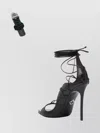 Dsquared2 Open Toe Heeled Sandals For Summer In Black