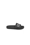 Dsquared2 Open-toe Slides With Logo Print In Black