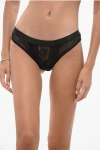Dsquared2 Openwork Lace Briefs In Black