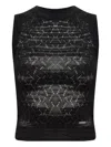 Dsquared2 Openwork Sleeveless Vest In Black