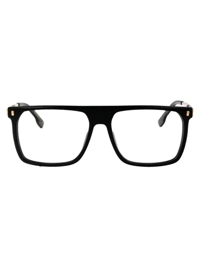 Dsquared2 Icon Rectangle-frame Glasses In Black