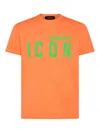 Dsquared2 Cotton T-shirt In Orange