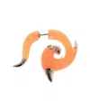 Dsquared2 Orange Flames Single Earring In Multi
