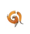 Dsquared2 Orange Flames Single Earring In Multi
