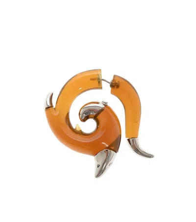 Dsquared2 Orange Flames Single Earring In Multi