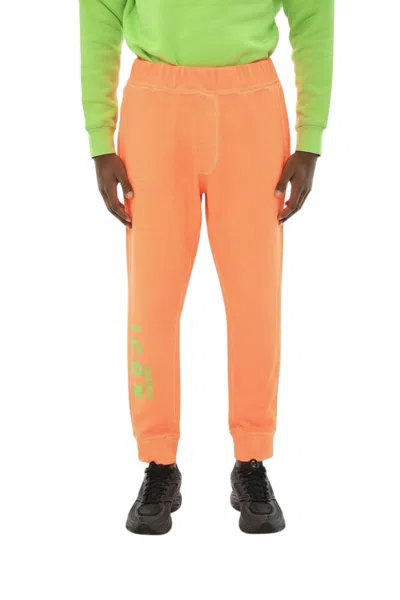 Dsquared2 Orange Logo Joggers In Blue