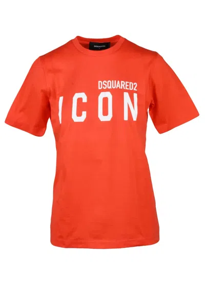 Dsquared2 Orange Women Cotton T-shirt