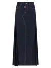 Dsquared2 Stitched Skirt With Pockets And Loops In Black
