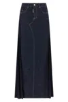 Dsquared2 Stitched Skirt With Pockets And Loops In Black