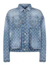 Dsquared2 Logo-embellishment Denim Jacket In Blue