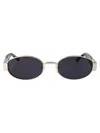 Dsquared2 Logo-detail Oval-frame Sunglasses In Brown