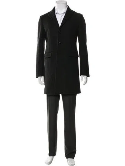 Pre-owned Dsquared2 Overcoat In Black