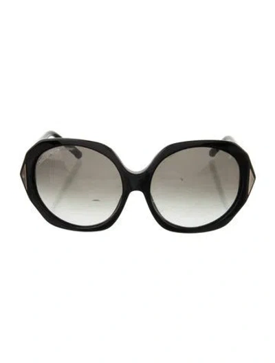 Pre-owned Dsquared2 Oversize Gradient Sunglasses In Black