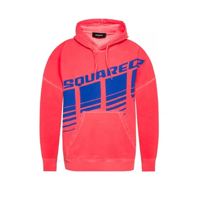 Dsquared2 Oversize Logo Sweatshirt In Red