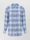 DSQUARED2 OVERSIZE PLAID SHIRT WITH ADJUSTABLE BUTTON CUFFS
