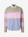 Dsquared2 Oversized Hybrid Shirt In Logo Printed On The Front