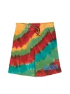 Dsquared2 Logo Tie Dye Bermuda Shorts In Multicolour