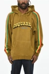 Dsquared2 Cotton Sweatshirt With Frontal Logo In Multi