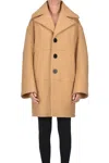 Dsquared2 Oversized Coat In Brown