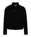 Dsquared2 Oversized-collar Shirt Jacket In Black