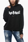 Shop Dsquared2 Oversized Hoodie With Graphic Logo