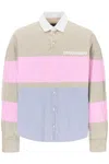 Dsquared2 Oversized Hybrid Shirt In Beige