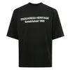 Dsquared2 Oversized Signature T-shirt In Black