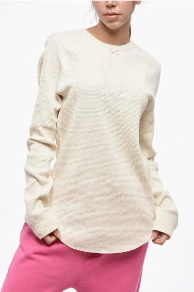Dsquared2 Oversized Underwear Crew-neck T-shirt With Bow In White