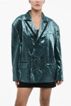 Dsquared2 Oversized Velvet Double Breast Blazer