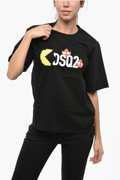 DSQUARED2 PAC-MAN PRINTED EASY FIT CREW-NECK T-SHIRT
