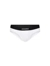 Dsquared2 Logo Waistband Two-pack Briefs In White