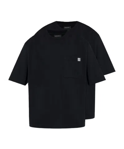 Dsquared2 Pack Of Pocket T-shirts In Black