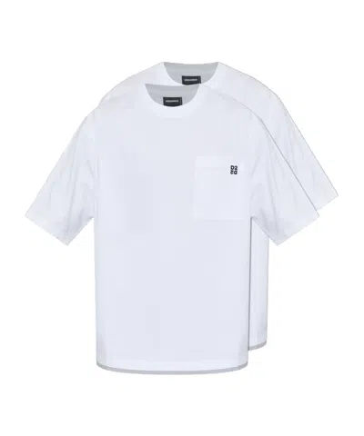 Dsquared2 Pack Of Pocket T-shirts In White