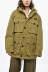 Dsquared2 Padded Americana Parka With Extractable Hood In Green