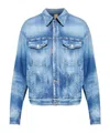 Dsquared2 Padded Denim Jacket In Blue