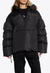 Dsquared2 Padded Hooded Jacket In Black