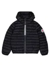 Dsquared2 Padded Jacket With Printed Logo In Black