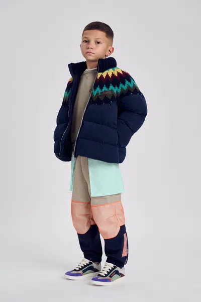 Dsquared2 Kids' Padded Jacket With Printed Logo In Multi