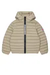 Dsquared2 Logo-patch Padded Jacket In Neutral