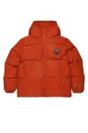 Dsquared2 로고 프린트 퀼팅 재킷 In Orange