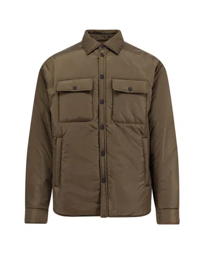 Dsquared2 Padded Nylon Shirt/jacket In Green