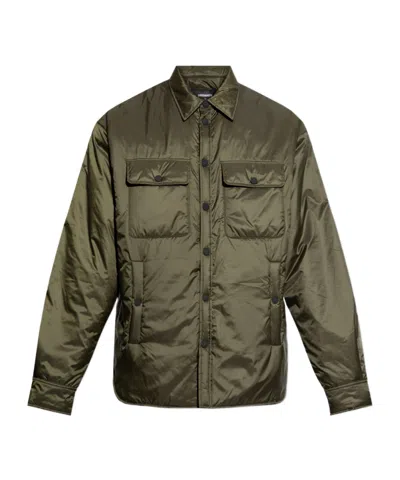 Dsquared2 Padded Shirt In Green