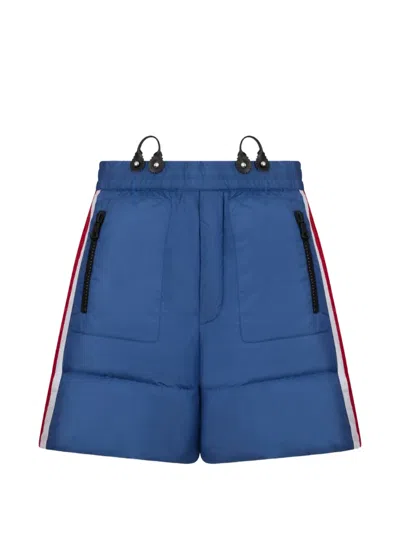 Dsquared2 Padded Side-stripe Shorts In Blue